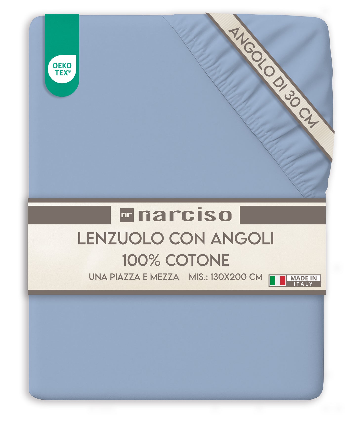 Fibre Milano – Lenzuolo con Angoli Comfort in Cotone
