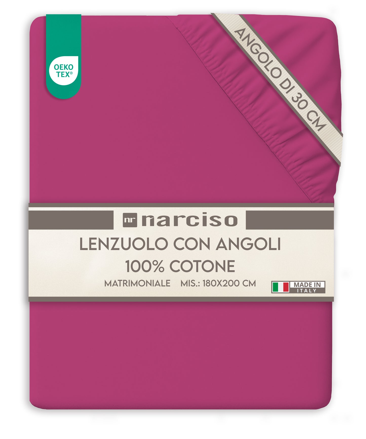 Fibre Milano – Lenzuolo con Angoli Comfort in Cotone