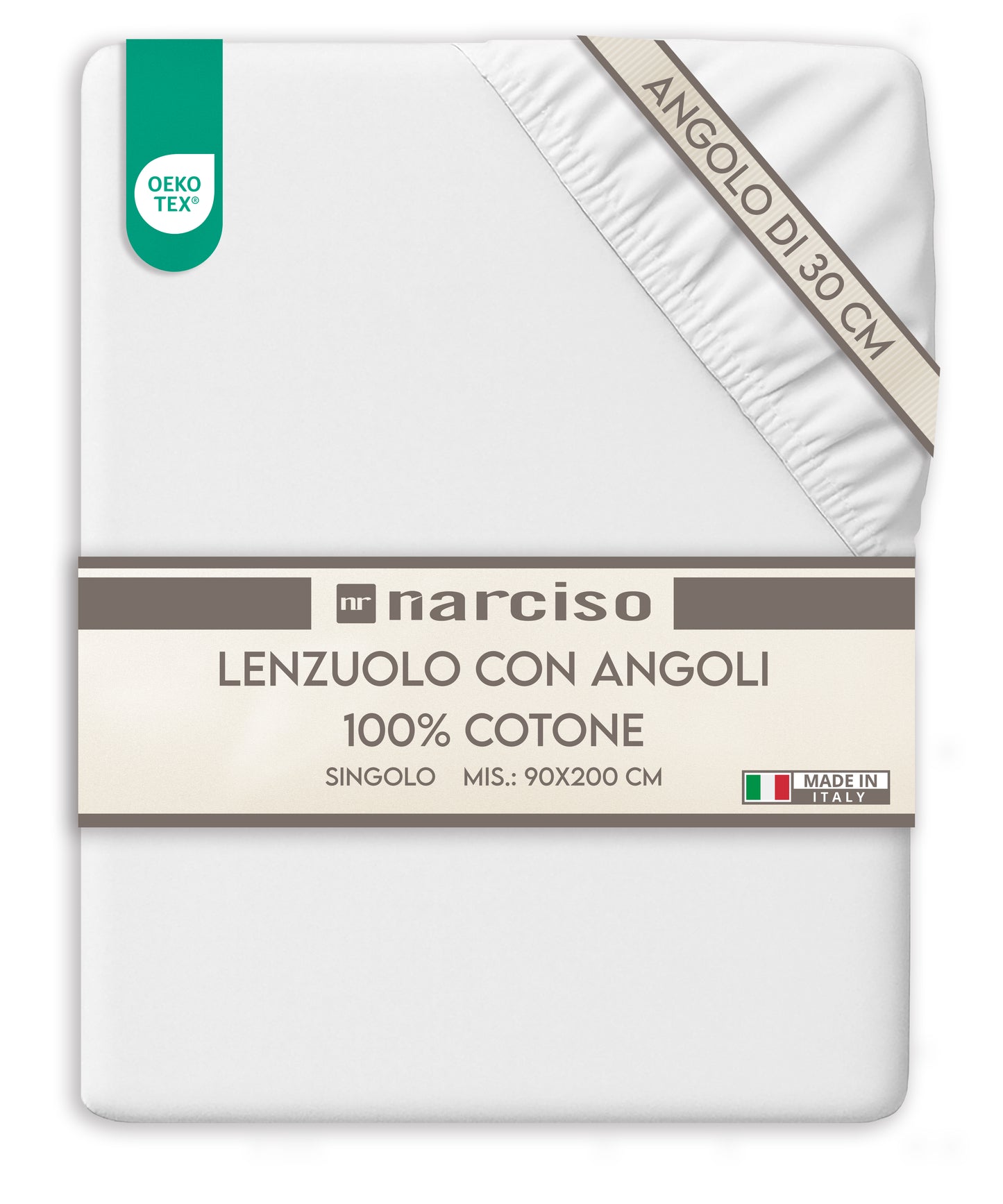 Fibre Milano – Lenzuolo con Angoli Comfort in Cotone